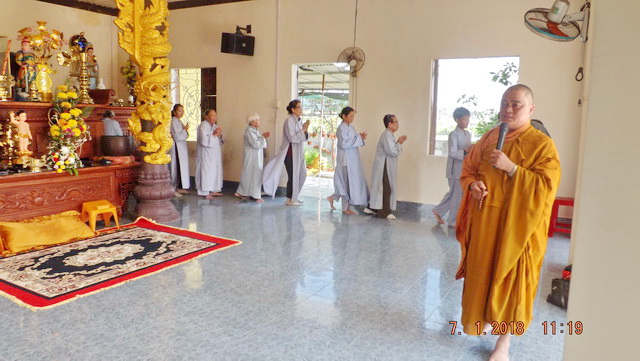 Chùa Long Thạnh: Khóa tu Bát quan trai cuối năm Đinh Dậu