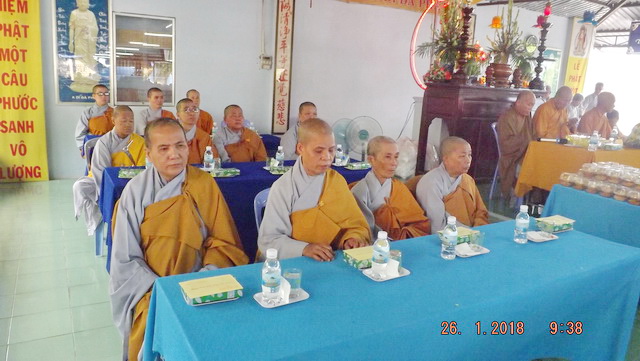 Đạo tràng niệm Phật chùa Linh Sơn Pháp Ấn tổng kết cuối năm