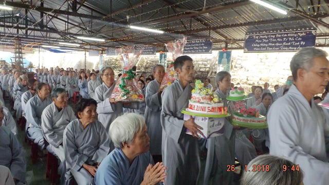 Đạo tràng niệm Phật chùa Linh Sơn Pháp Ấn tổng kết cuối năm