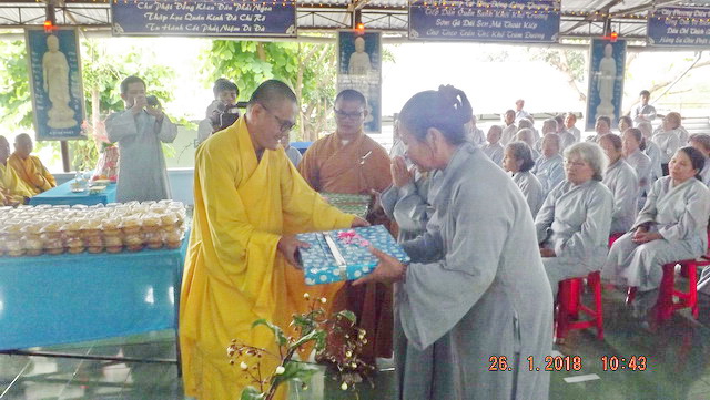 Đạo tràng niệm Phật chùa Linh Sơn Pháp Ấn tổng kết cuối năm