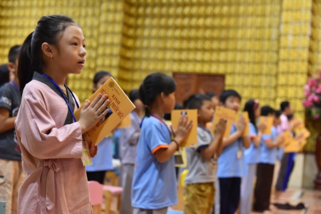 Chùa Giác Ngộ: Khóa tu Búp Sen Từ Bi lần 9 dành cho thiếu nhi