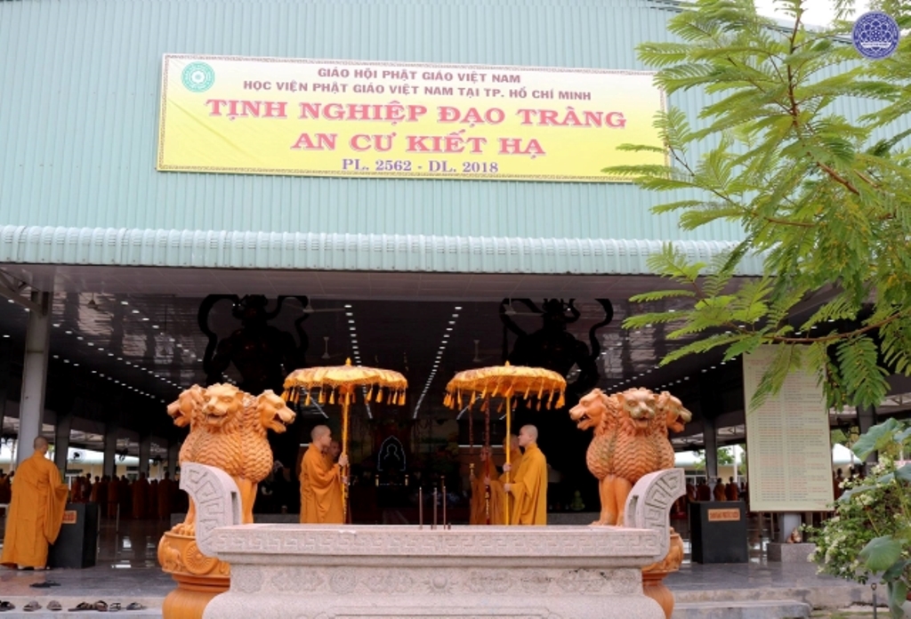 TP. HCM: Trang nghiêm lễ Tác pháp An cư tại Học viện PGVN tại TP. HCM (cơ sở II)