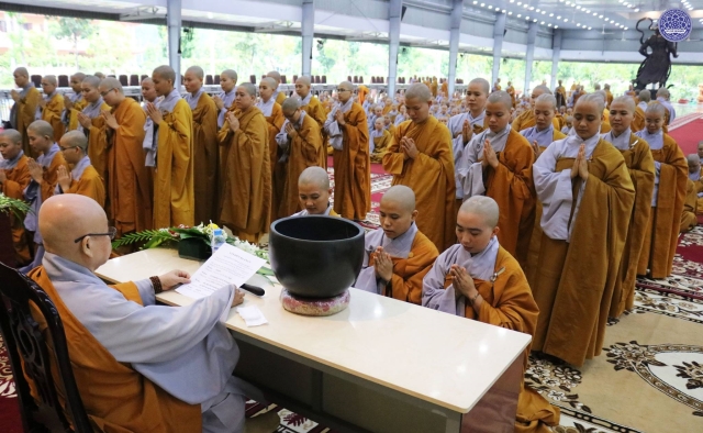 TP. HCM: Trang nghiêm lễ Tác pháp An cư tại Học viện PGVN tại TP. HCM (cơ sở II)