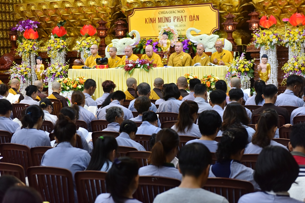 Chùa Giác Ngộ: Lễ quy y Tam Bảo nhân đại lễ Phật đản Phật lịch 2562 (28-05-2018)