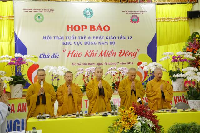TP.HCM: Họp báo Hội trại &quot;Tuổi trẻ &amp; Phật giáo&quot; 12-2018 chủ đề &quot;HÀO KHÍ MIỀN ĐÔNG&quot;.