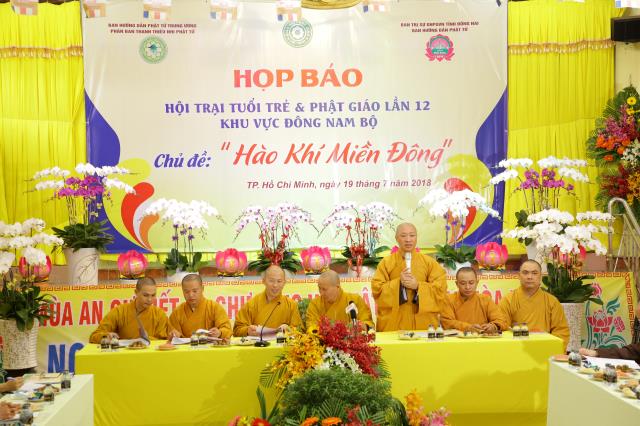 TP.HCM: Họp báo Hội trại &quot;Tuổi trẻ &amp; Phật giáo&quot; 12-2018 chủ đề &quot;HÀO KHÍ MIỀN ĐÔNG&quot;.
