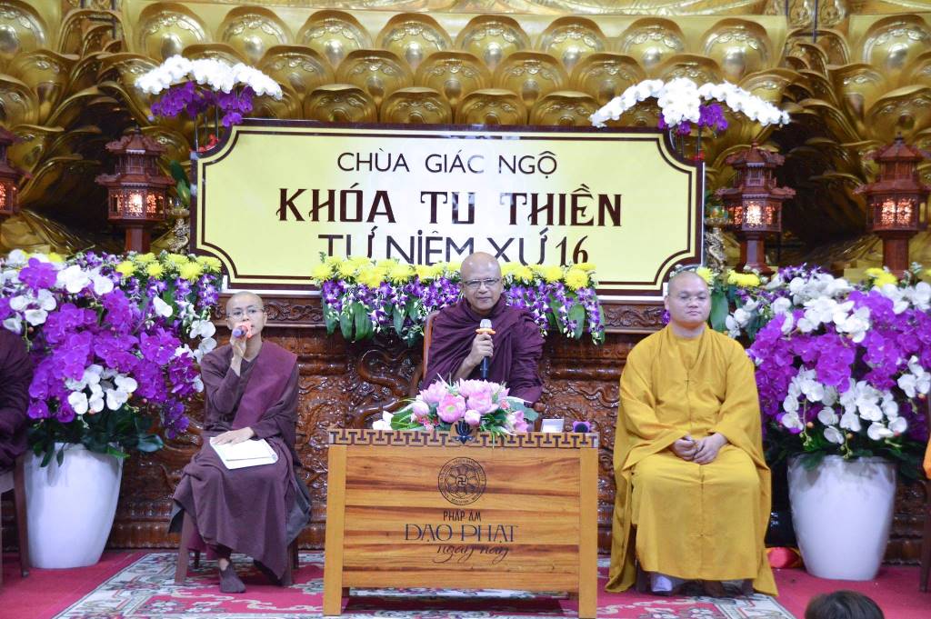 Chùa Giác Ngộ: Khóa tu Thiền lần thứ 16, ngày 08-04-2018 (23-02 Mậu Tuất)