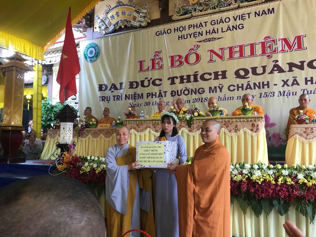Lễ Bổ Nhiệm Trụ Trì Chùa Chơn Bảo, Niệm Phật Đường Mỹ Chánh, tỉnh Quảng Trị