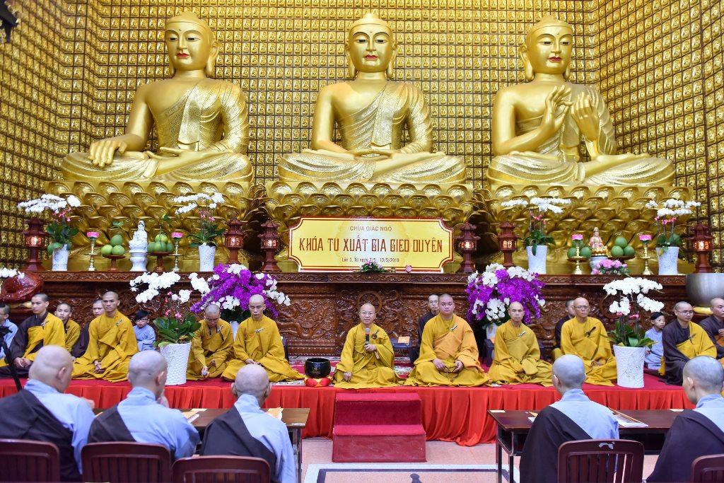 Chùa Giác Ngộ: Ngày tu tập thứ 01 khóa tu “Xuất gia gieo duyên’’ lần 03