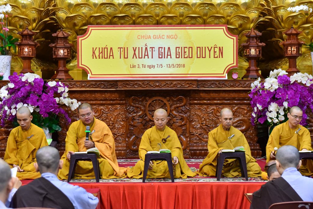 Chùa Giác Ngộ: Ngày Tu Tập Thứ 5 Khóa Tu ‘’Xuất Gia Gieo Duyên’’ Lần Thứ 3