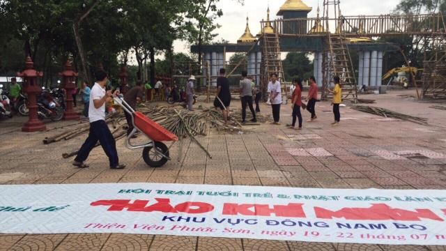Công Tác Chuẩn Bị Hội Trại Tuổi Trẻ &amp; Phật Giáo 12 - Hào Khí Miền Đông