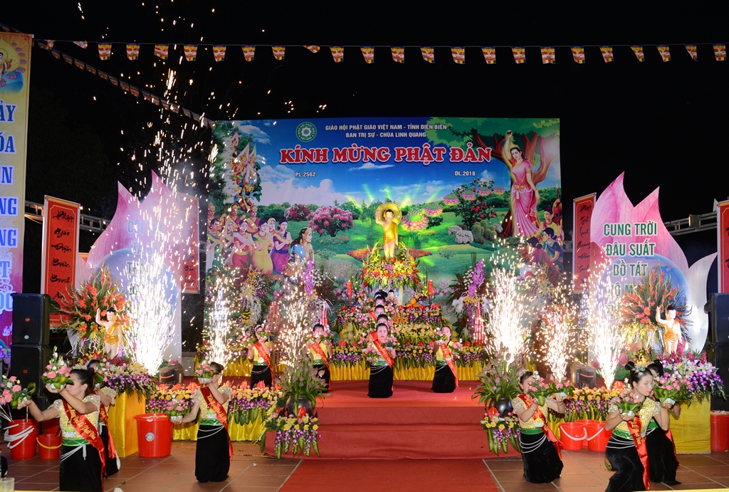 Trang Nghiêm Đại Lễ Phật Đản PL. 2562  Tại Tỉnh Điện Biên