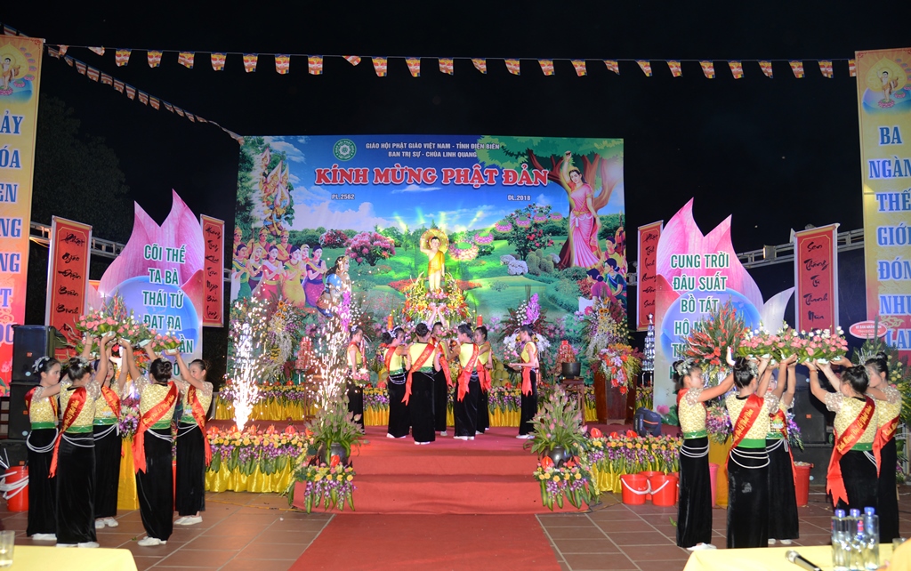 Trang Nghiêm Đại Lễ Phật Đản PL. 2562  Tại Tỉnh Điện Biên