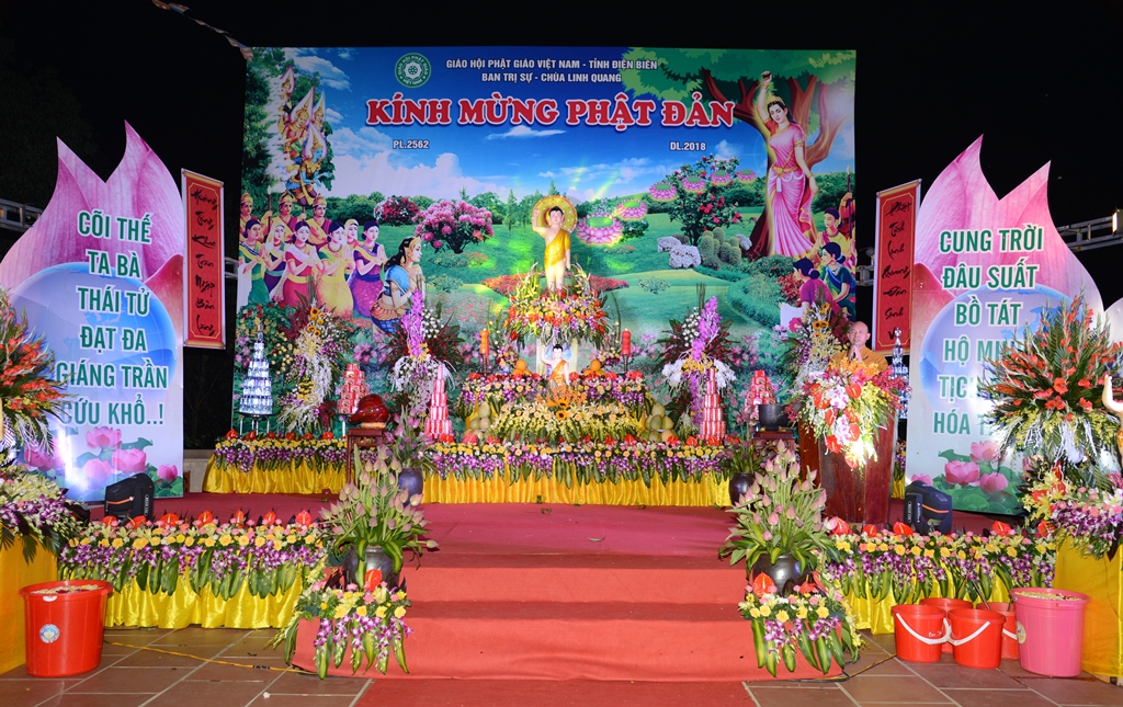 Trang Nghiêm Đại Lễ Phật Đản PL. 2562  Tại Tỉnh Điện Biên