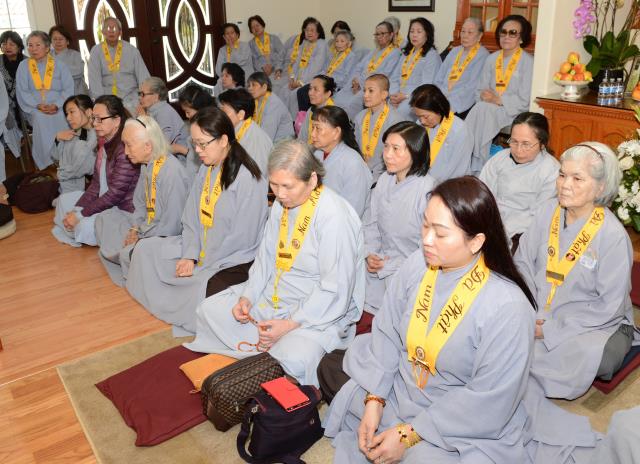 Lễ thọ giới Bồ Tát tại gia tại Quan Âm Tịnh Xá,San Jose,Hoa Kỳ