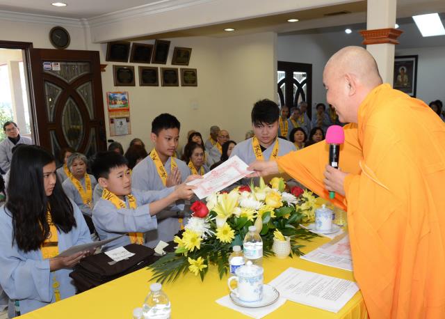 Lễ thọ giới Bồ Tát tại gia tại Quan Âm Tịnh Xá,San Jose,Hoa Kỳ