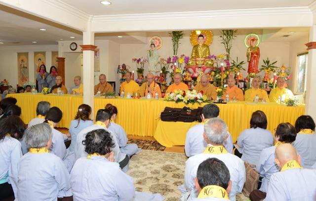 Lễ thọ giới Bồ Tát tại gia tại Quan Âm Tịnh Xá,San Jose,Hoa Kỳ