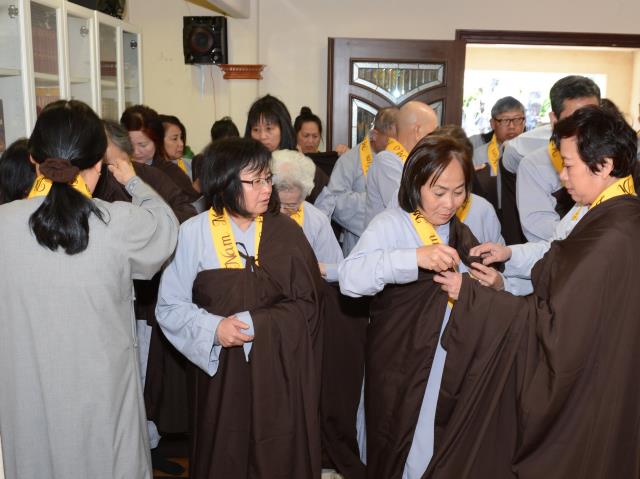 Lễ thọ giới Bồ Tát tại gia tại Quan Âm Tịnh Xá,San Jose,Hoa Kỳ