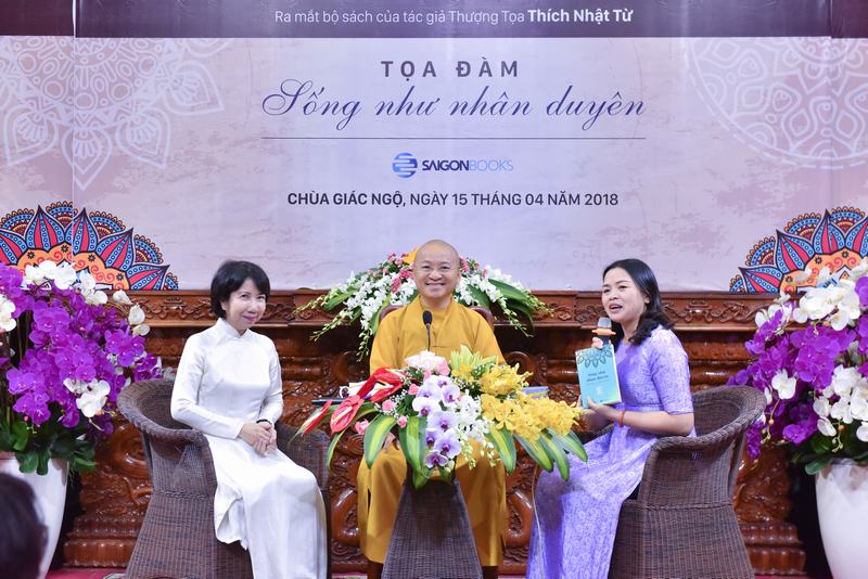 Buổi tọa đàm “Sống như nhân duyên” ra mắt sách của TT. Thích Nhật Từ