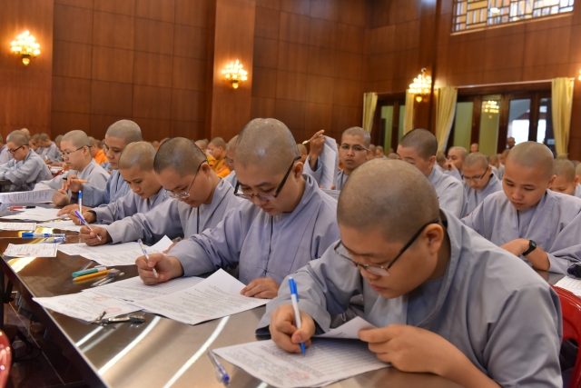Đại giới đàn Trí Tịnh: Bắt đầu kỳ khảo thí giới tử tại Tuyển Phật trường - Việt Nam Quốc Tự