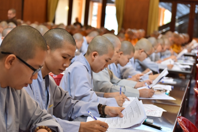 Đại giới đàn Trí Tịnh: Bắt đầu kỳ khảo thí giới tử tại Tuyển Phật trường - Việt Nam Quốc Tự