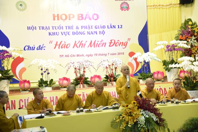 TP.HCM: Họp báo Hội trại &quot;Tuổi trẻ &amp; Phật giáo&quot; 12-2018 chủ đề &quot;HÀO KHÍ MIỀN ĐÔNG&quot;.