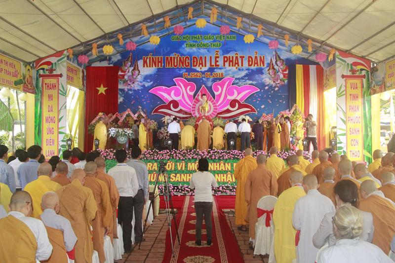 Đồng Tháp: Trang nghiêm kính mừng Phật Đản PL. 2562