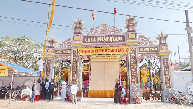 Trai đàn cầu siêu, bạt độ, chẩn tế tại chùa Phật Quang