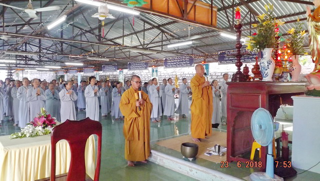 Chùa Linh Sơn Pháp Ấn tổ chức khóa tu niệm Phật
