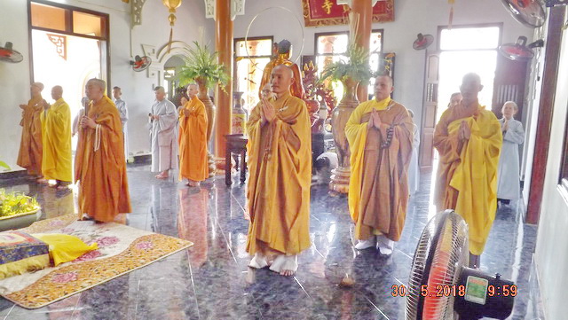 Phật giáo thị xã Ninh Hòa tác pháp an cư