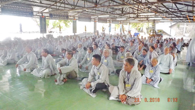 Chùa Linh Sơn Pháp Ấn tổ chức khóa tu niệm Phật
