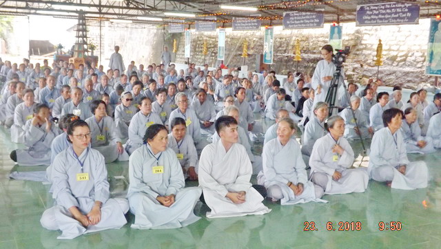 Chùa Linh Sơn Pháp Ấn tổ chức khóa tu niệm Phật