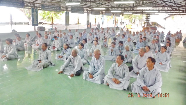 Chùa Linh Sơn Pháp Ấn tổ chức khóa tu niệm Phật