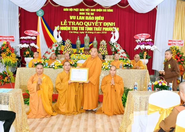 TP. Cần Thơ: Bổ nhiệm trụ trì Tịnh thất Phước Ân