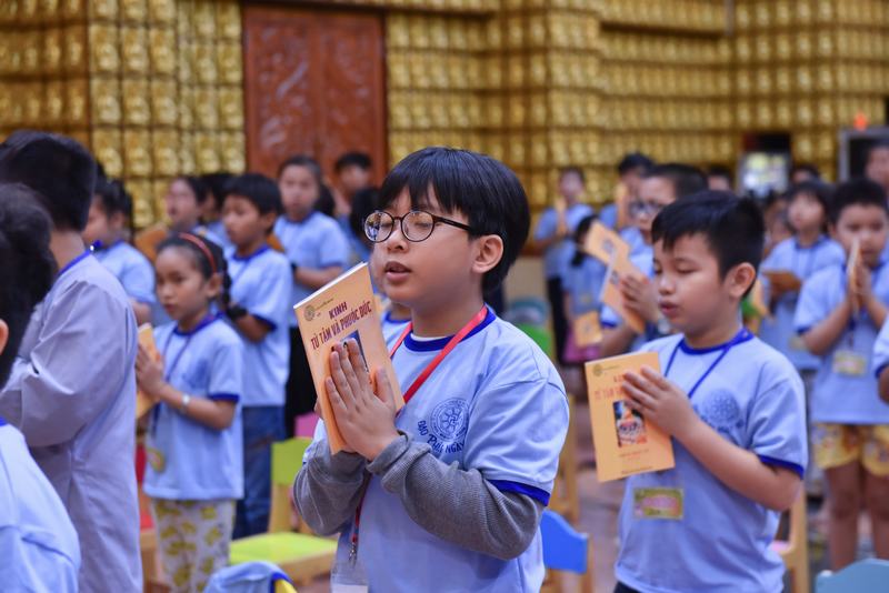 Khóa tu ‘’Búp sen từ bi’’ lần thứ 12 Chùa Giác Ngộ, ngày 14-4-2018