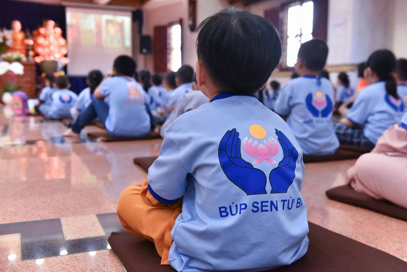 Khóa tu ‘’Búp sen từ bi’’ lần thứ 12 Chùa Giác Ngộ, ngày 14-4-2018
