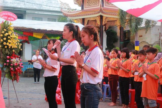 Hân hoan ngày tu học đầu tiên - Khóa tu mùa hè lần VIII tại chùa Huệ Minh