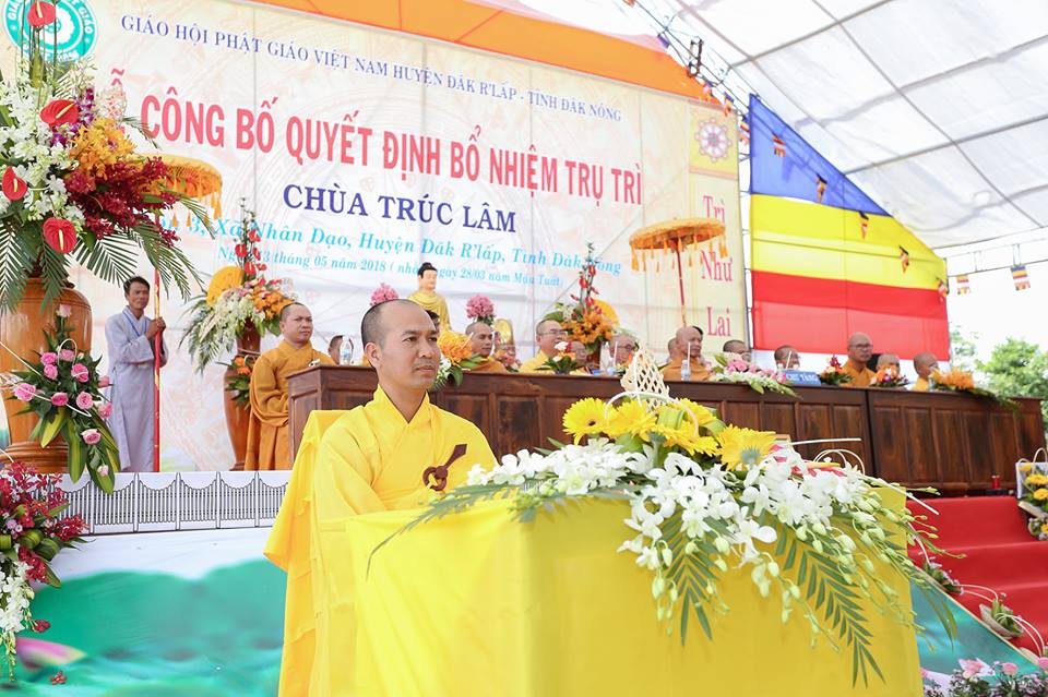 Lễ Bổ nhiệm trụ trì Chùa Trúc Lâm xã Nhân Đạo