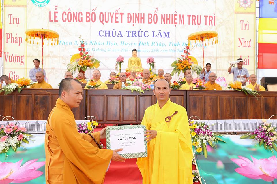 Lễ Bổ nhiệm trụ trì Chùa Trúc Lâm xã Nhân Đạo