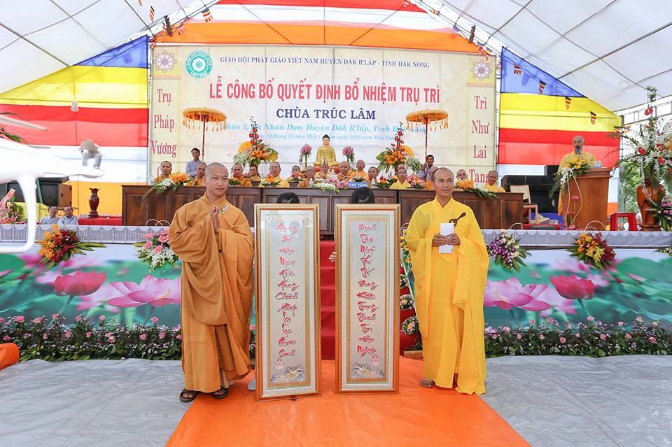 Lễ Bổ nhiệm trụ trì Chùa Trúc Lâm xã Nhân Đạo