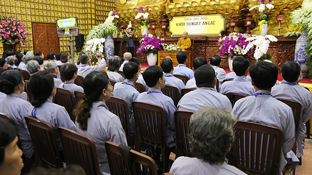 Chùa Giác Ngộ : Khóa tu Ngày an lạc và Tuổi trẻ hướng Phật lần thứ 48