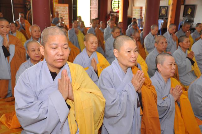 Hà Nội: Đại diện các hành giả an cư của 18 hạ trường tạ pháp Đức Pháp Chủ