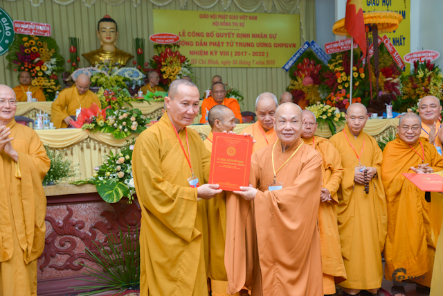 Ban hướng dẫn Phật tử T.Ư ra mắt nhân sự NK 8 (2017 – 2022)