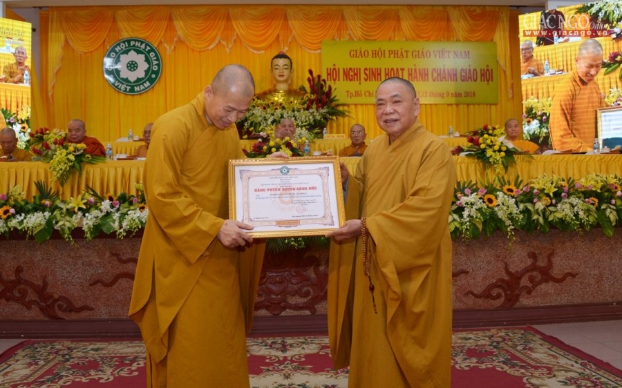 Bế mạc, trao chứng nhận khóa sinh hoạt hành chánh Giáo hội 2018
