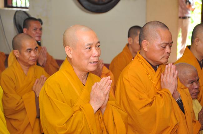 Hà Nội: Đại diện các hành giả an cư của 18 hạ trường tạ pháp Đức Pháp Chủ