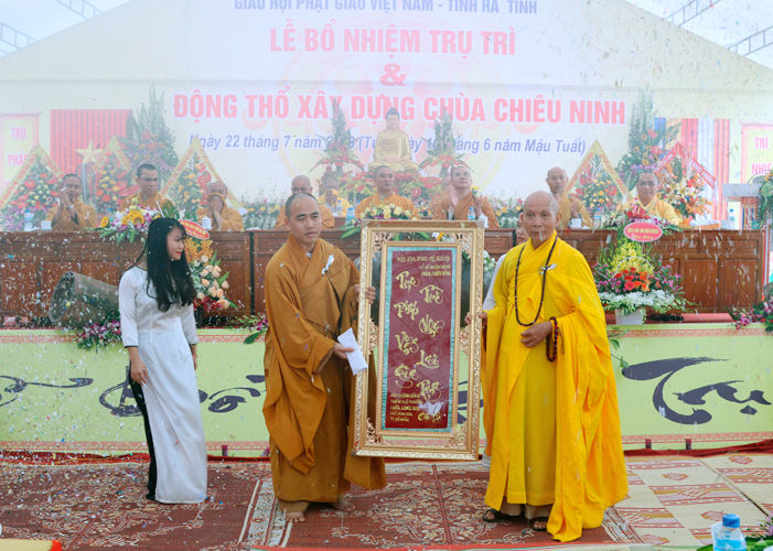 Hà Tĩnh: Lễ Bổ nhiệm trụ trì và động thổ xây dựng giảng đường chùa Chiêu Ninh