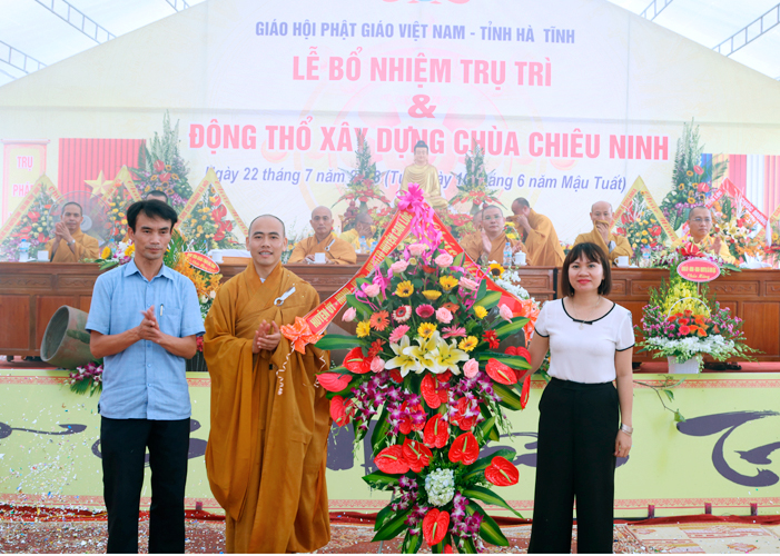 Hà Tĩnh: Lễ Bổ nhiệm trụ trì và động thổ xây dựng giảng đường chùa Chiêu Ninh