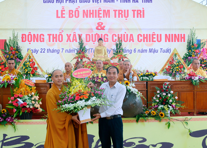 Hà Tĩnh: Lễ Bổ nhiệm trụ trì và động thổ xây dựng giảng đường chùa Chiêu Ninh