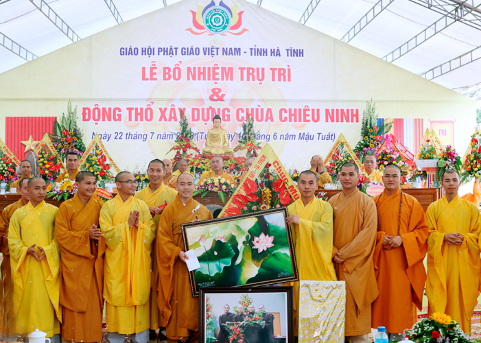 Hà Tĩnh: Lễ Bổ nhiệm trụ trì và động thổ xây dựng giảng đường chùa Chiêu Ninh
