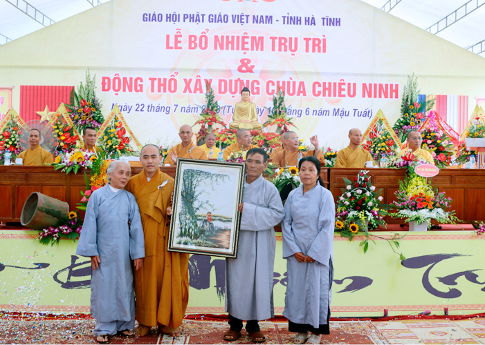 Hà Tĩnh: Lễ Bổ nhiệm trụ trì và động thổ xây dựng giảng đường chùa Chiêu Ninh